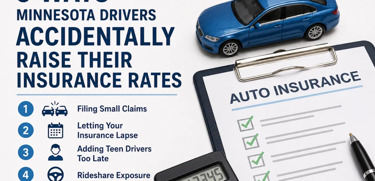 5 ways Minnesota drivers accidentally raise their auto insurance rates