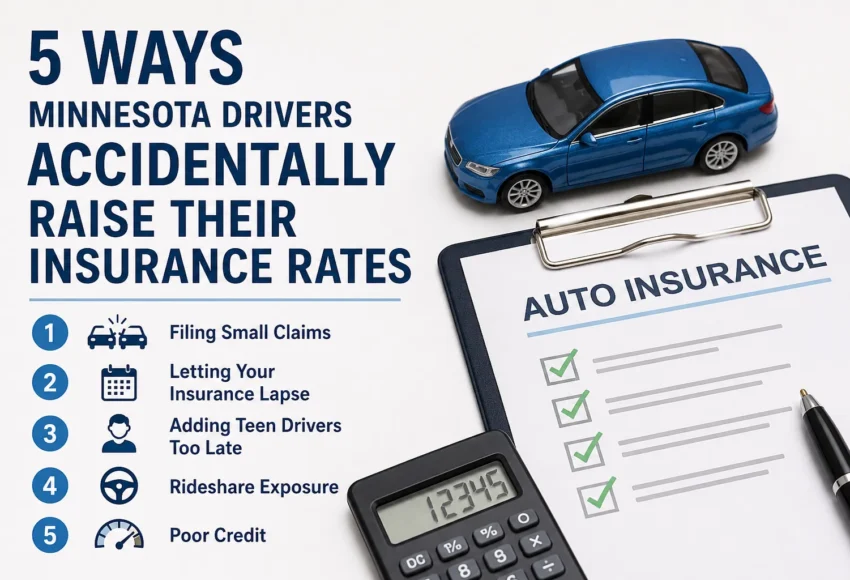 5 ways Minnesota drivers accidentally raise their auto insurance rates